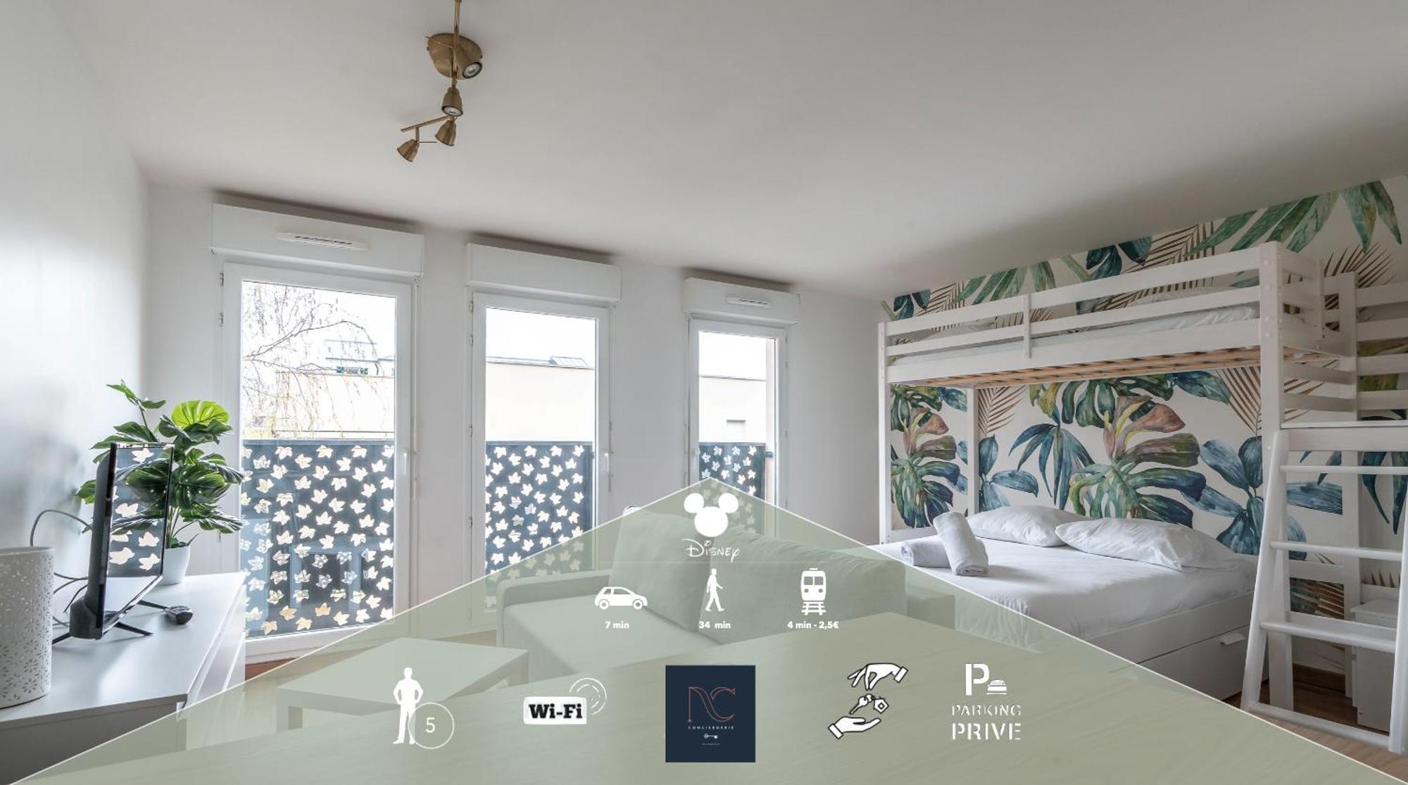 *Disneyland-Paris* 5Pers Wifi, Parking, Netflix Μοντεβρέν Εξωτερικό φωτογραφία